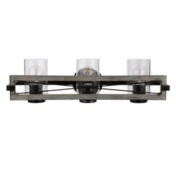 * Indoor Lighting|Brand New Patriot Lighting® Lizzie Matte Black 3-Light Vanity Light