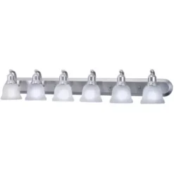 * Indoor Lighting|Brand New Patriot Lighting® Lasalle Brushed Nickel 6 Light Vanity Light