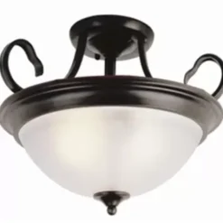 * Indoor Lighting|Budget Patriot Lighting® Arabella Oil-Rubbed Bronze 3-Light Semi-Flush Mount Ceiling Light