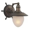 * Indoor Lighting|Budget Patriot Lighting® Anchors Antique Red 1-Light Vanity Light