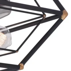 * Indoor Lighting|Budget Patriot Lighting® Bartlett Oil Rubbed Bronze 3 Light Flush Mount Ceiling Light