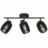 * Indoor Lighting|Budget Patriot Lighting® Bernard Matte Black 3-Light Track Light