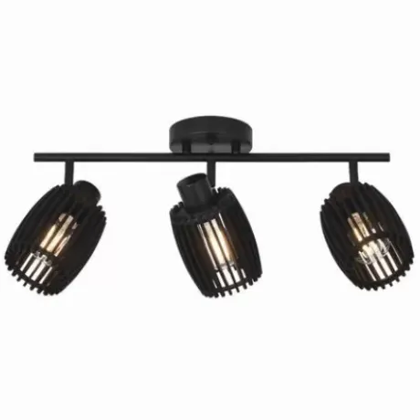 * Indoor Lighting|Budget Patriot Lighting® Bernard Matte Black 3-Light Track Light