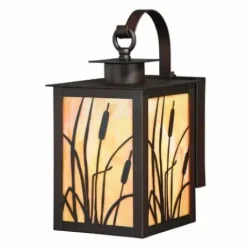 * Outdoor Lighting|Budget Patriot Lighting® Cattail Burnished Bronze Outdoor Wall Light