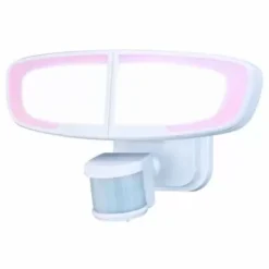 * Outdoor Lighting|Budget Patriot Lighting® Dualux White Integrated Led Dual Head Motion Sensor Security Flood Light