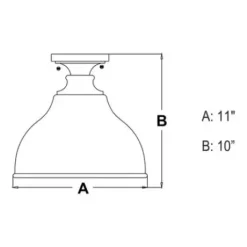 * Outdoor Lighting|Budget Patriot Lighting® Delano Oil-Burnished Bronze Outdoor Flush Mount Light