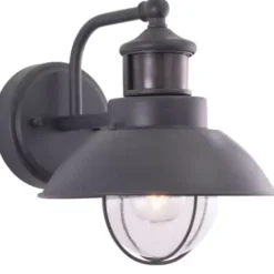 * Outdoor Lighting|Budget Patriot Lighting® Dualux® Harwich Textured Gray Outdoor Wall Light