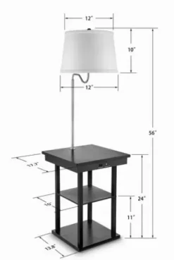 * Indoor Lighting|Budget Patriot Lighting® Ellen End Table Floor Lamp