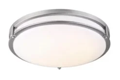 * Indoor Lighting|Budget Patriot Lighting® Gilda Ii Brushed Nickel 19″ Integrated Led Flush Mount Ceiling Light