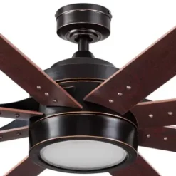 * Ceiling Fans|Budget Patriot Lighting™ Grand Haven Ii 62″ Oil-Rubbed Bronze Indoor Led Ceiling Fan