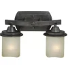 * Indoor Lighting|Budget Patriot Lighting® Halifax Black Walnut 2 Light Vanity Light