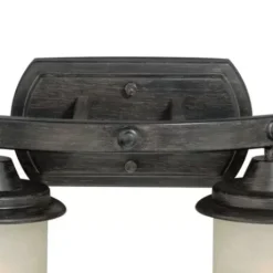 * Indoor Lighting|Budget Patriot Lighting® Halifax Black Walnut 2 Light Vanity Light