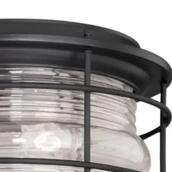 * Outdoor Lighting|Budget Patriot Lighting® Hyannis Textured Black 2-Light Outdoor Flush Mount Light