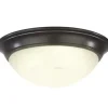 * Indoor Lighting|Budget Patriot Lighting® Karter Bronze Integrated Led Flush Mount Ceiling Light