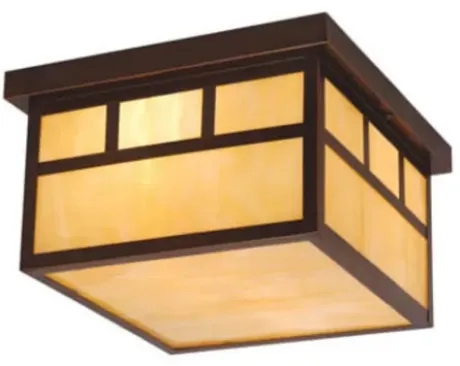 * Outdoor Lighting|Budget Patriot Lighting® Mission Burnished Bronze 2-Light Ceiling Light
