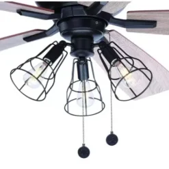 * Ceiling Fans|Budget Patriot Lighting™ Manchester Ii 52″ Bronze Indoor Led Ceiling Fan