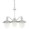 * Indoor Lighting|Budget Patriot Lighting® Marina Bay 3-Light Polished Nickel Chandelier