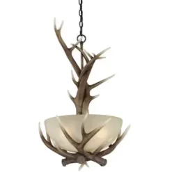 * Indoor Lighting|Budget Patriot Lighting® Norwood Black Walnut 3-Light Pendant
