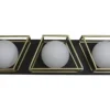 * Indoor Lighting|Budget Patriot Lighting® Neema Black & Gold 3-Light Vanity Light