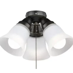 * Ceiling Fans|Budget Patriot Lighting® Porter Ii 3-Light Oil-Rubbed Bronze Led Ceiling Fan Light