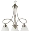 * Indoor Lighting|Budget Patriot Lighting Rianto 3-Light Brushed Nickel Chandelier