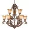 * Indoor Lighting|Budget Patriot Lighting® Seville 9-Light Aged Bronze Chandelier
