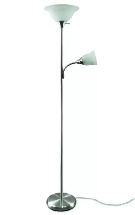 * Indoor Lighting|Budget Patriot Lighting® Stacey Brushed Nickel Mother Daughter Floor Lamp