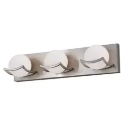 * Indoor Lighting|Budget Patriot Lighting® Trevor Satin Nickel 3-Light Vanity Light
