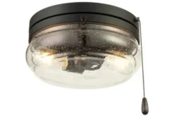 * Indoor Lighting|Budget Patriot Lighting® Talia Matte Black 2-Light Flush Mount Ceiling Light