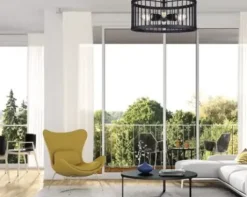 * Indoor Lighting|Budget Patriot Lighting® Tim Matte Black 6-Light Semi-Flush Mount Ceiling Light