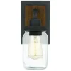 * Indoor Lighting|Budget Patriot Lighting® Wheland Matte Black 1-Light Vanity Light