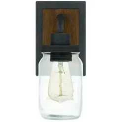 * Indoor Lighting|Budget Patriot Lighting® Wheland Matte Black 1-Light Vanity Light