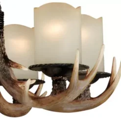 * Indoor Lighting|Budget Patriot Lighting® Yoho Black Walnut 6 Light Chandelier