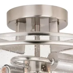 * Indoor Lighting|Buy Patriot Lighting® Addison Satin Nickel Semi-Flush Mount Ceiling Light