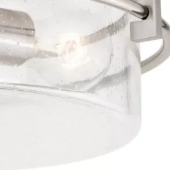 * Indoor Lighting|Buy Patriot Lighting® Addison Satin Nickel Semi-Flush Mount Ceiling Light