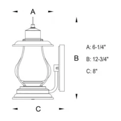 * Outdoor Lighting|Buy Patriot Lighting® Dockside Weathered Patina Outdoor Wall Light