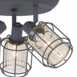 * Indoor Lighting|Buy Patriot Lighting® Dorian Matte Gray 3-Light Track Light
