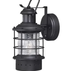 * Outdoor Lighting|Buy Patriot Lighting® Dualux® Hyannis Textured Black Outdoor Wall Light