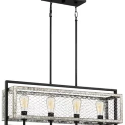 * Indoor Lighting|Buy Patriot Lighting Elegant Home Patriot Lighting® Elegant Home Bastein Black 4 Light Island Light