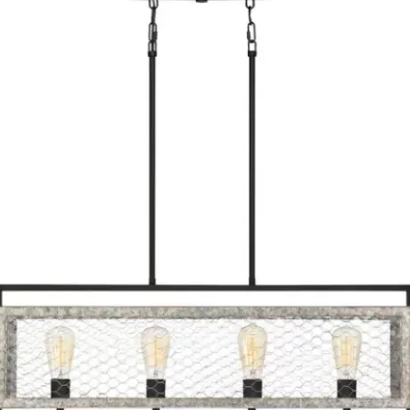 * Indoor Lighting|Buy Patriot Lighting Elegant Home Patriot Lighting® Elegant Home Bastein Black 4 Light Island Light