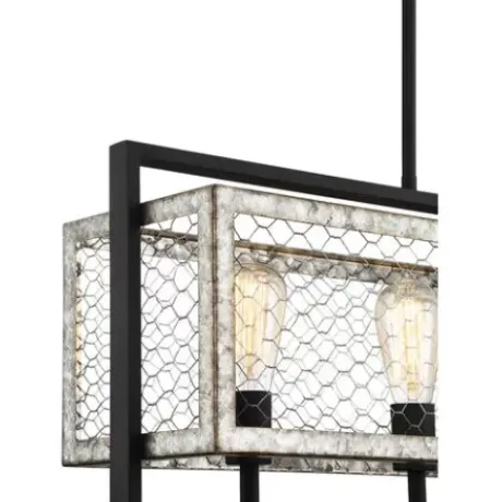 * Indoor Lighting|Buy Patriot Lighting Elegant Home Patriot Lighting® Elegant Home Bastein Black 4 Light Island Light