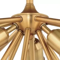 * Indoor Lighting|Buy Patriot Lighting® Estelle Nautral Brass 3 Light Semi-Flush Mount Ceiling Light