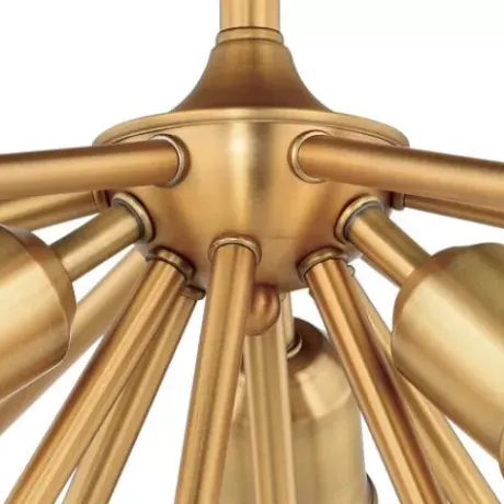 * Indoor Lighting|Buy Patriot Lighting® Estelle Nautral Brass 3 Light Semi-Flush Mount Ceiling Light