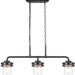 * Indoor Lighting|Buy Patriot Lighting® Joska Matte Black 3-Light Island Light