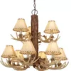 * Indoor Lighting|Buy Patriot Lighting® Lodge 9-Light Noachian Stone Chandelier