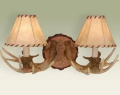 * Indoor Lighting|Buy Patriot Lighting® Lodge 2-Light Noachian Stone Indoor Wall Light