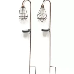 * Outdoor Lighting|Buy Patriot Lighting® Solar Integrated Led Vintage Cage Landscape Light – Assorted
