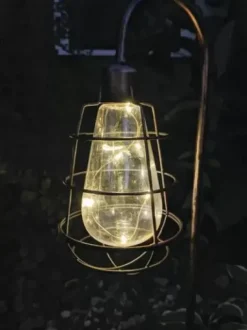 * Outdoor Lighting|Buy Patriot Lighting® Solar Integrated Led Vintage Cage Landscape Light – Assorted