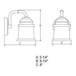 * Indoor Lighting|Buy Patriot Lighting® Toledo Satin Nickel 1 Light Vanity Light