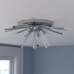 * Indoor Lighting|Cheap Patriot Lighting® Aria Chrome Flush Mount Ceiling Light